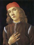 Sandro Botticelli Portrait of youth oil painting